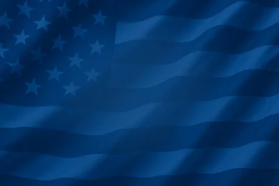 Blue American Flag Background